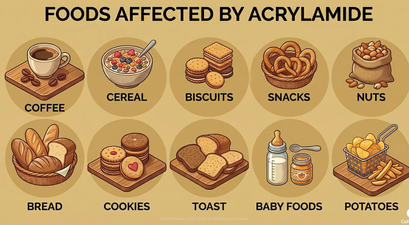 Foods affected by Acrylamide - Coformación